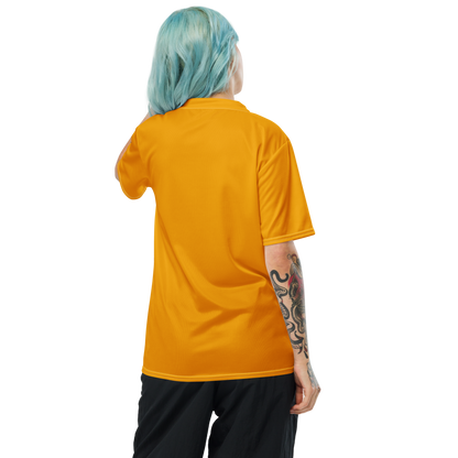 Michigan Upper Peninsula Soccer Jersey (w/ UP Outline) | Unisex - Birch Bark Orange