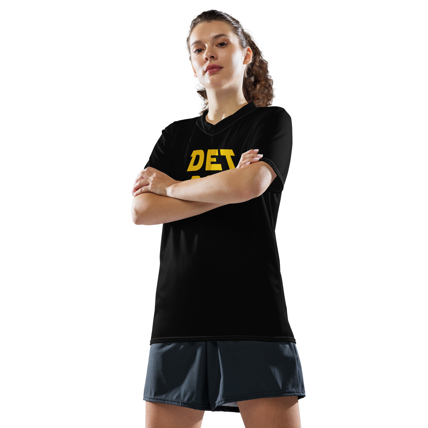 'Detroit' Soccer Jersey (Epic Sci-Fi Parody) | Unisex - Black