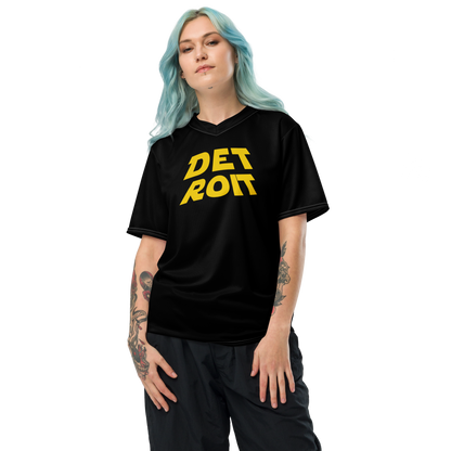 'Detroit' Soccer Jersey (Epic Sci-Fi Parody) | Unisex - Black