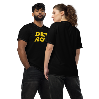 'Detroit' Soccer Jersey (Epic Sci-Fi Parody) | Unisex - Black