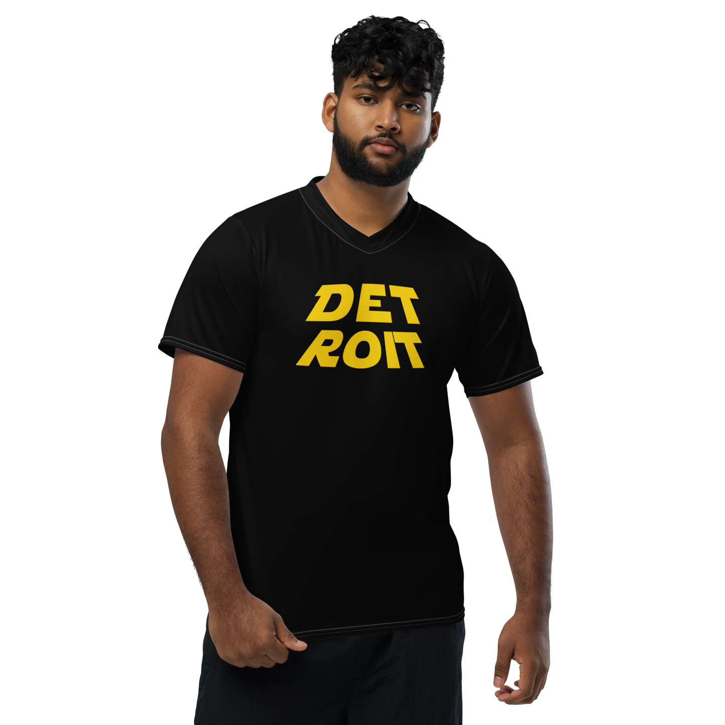 'Detroit' Soccer Jersey (Epic Sci-Fi Parody) | Unisex - Black