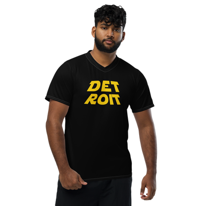 'Detroit' Soccer Jersey (Epic Sci-Fi Parody) | Unisex - Black