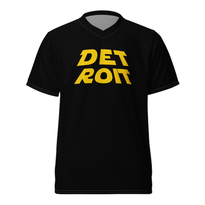 'Detroit' Soccer Jersey (Epic Sci-Fi Parody) | Unisex - Black