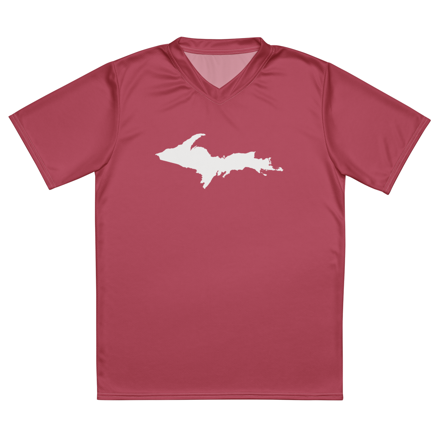 Michigan Upper Peninsula Soccer Jersey (w/ UP Outline) | Unisex - Popstar Pink