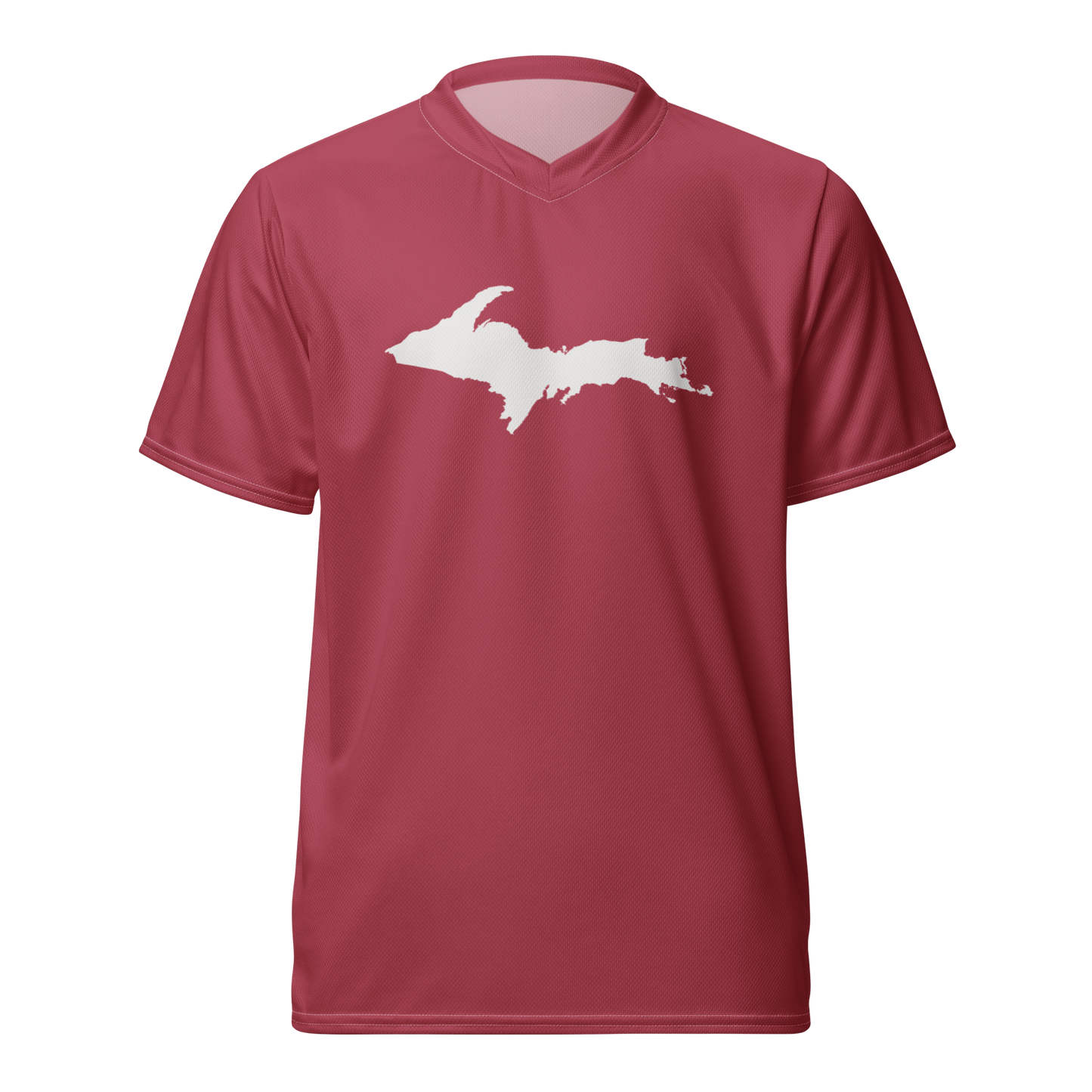 Michigan Upper Peninsula Soccer Jersey (w/ UP Outline) | Unisex - Popstar Pink