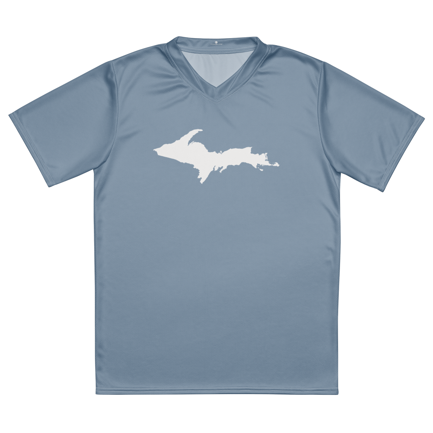 Michigan Upper Peninsula Soccer Jersey (w/ UP Outline) | Unisex - B-24 Grey