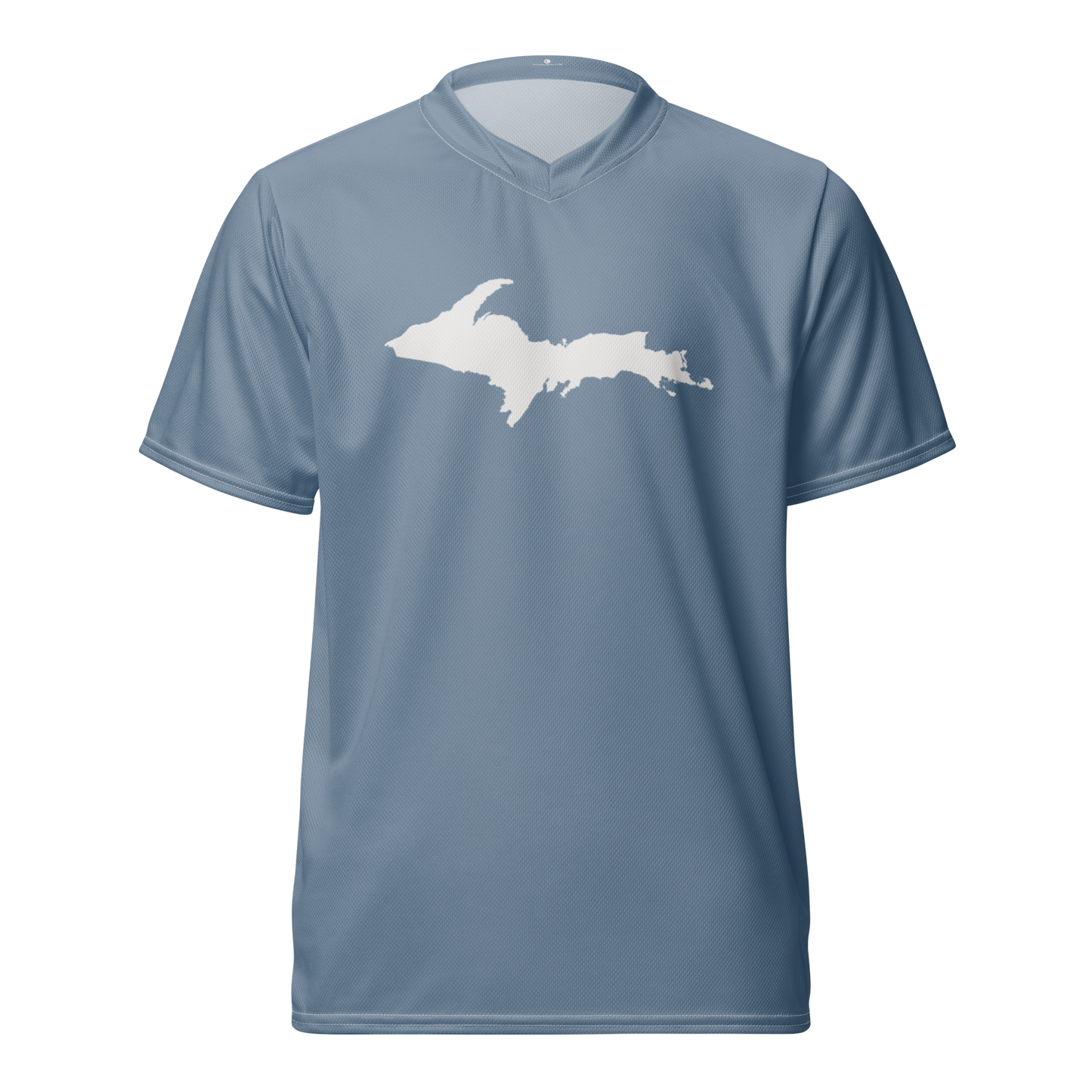 Michigan Upper Peninsula Soccer Jersey (w/ UP Outline) | Unisex - B-24 Grey