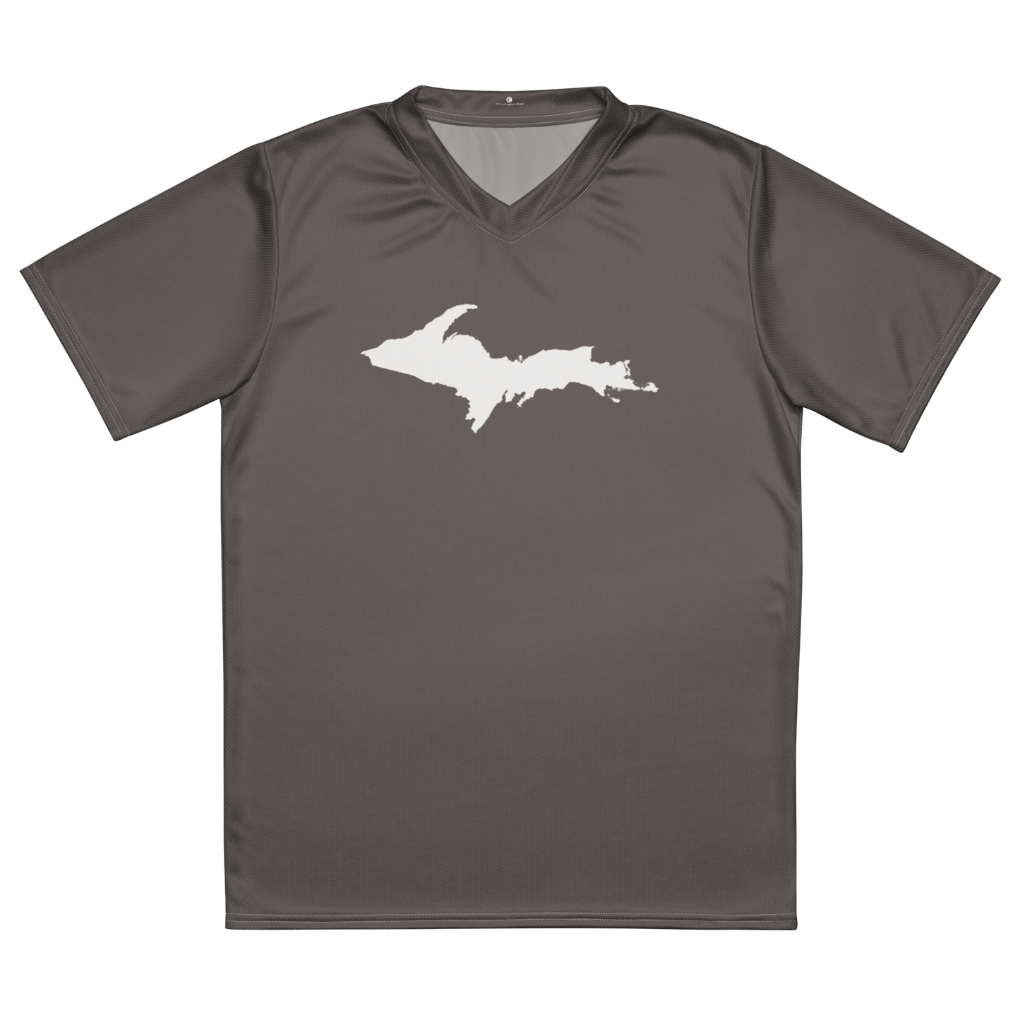 Michigan Upper Peninsula Soccer Jersey (w/ UP Outline) | Unisex - Warren Tank Grey