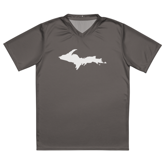 Michigan Upper Peninsula Soccer Jersey (w/ UP Outline) | Unisex - Warren Tank Grey