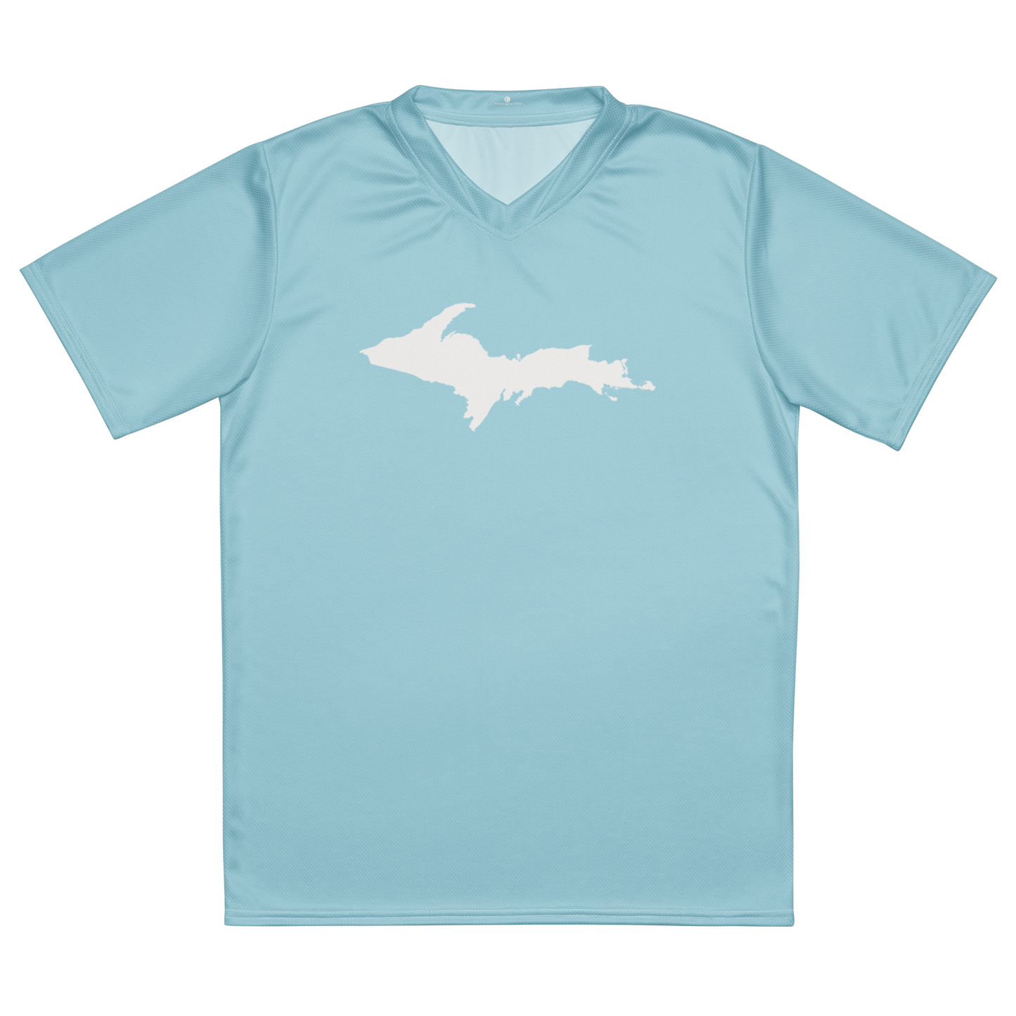 Michigan Upper Peninsula Soccer Jersey (w/ UP Outline) | Unisex - '58 Caddie Blue