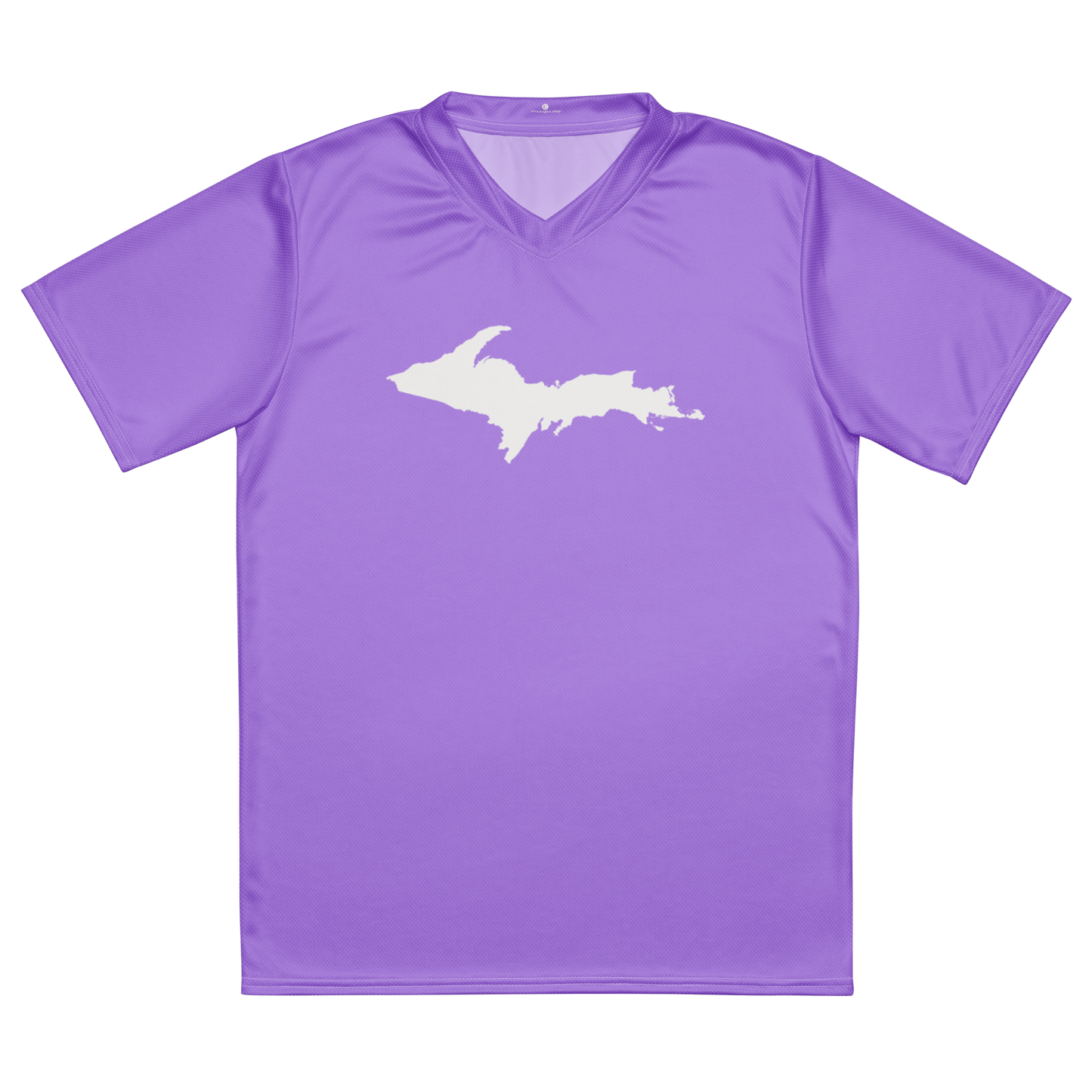 Michigan Upper Peninsula Soccer Jersey (w/ UP Outline) | Unisex - Lavender