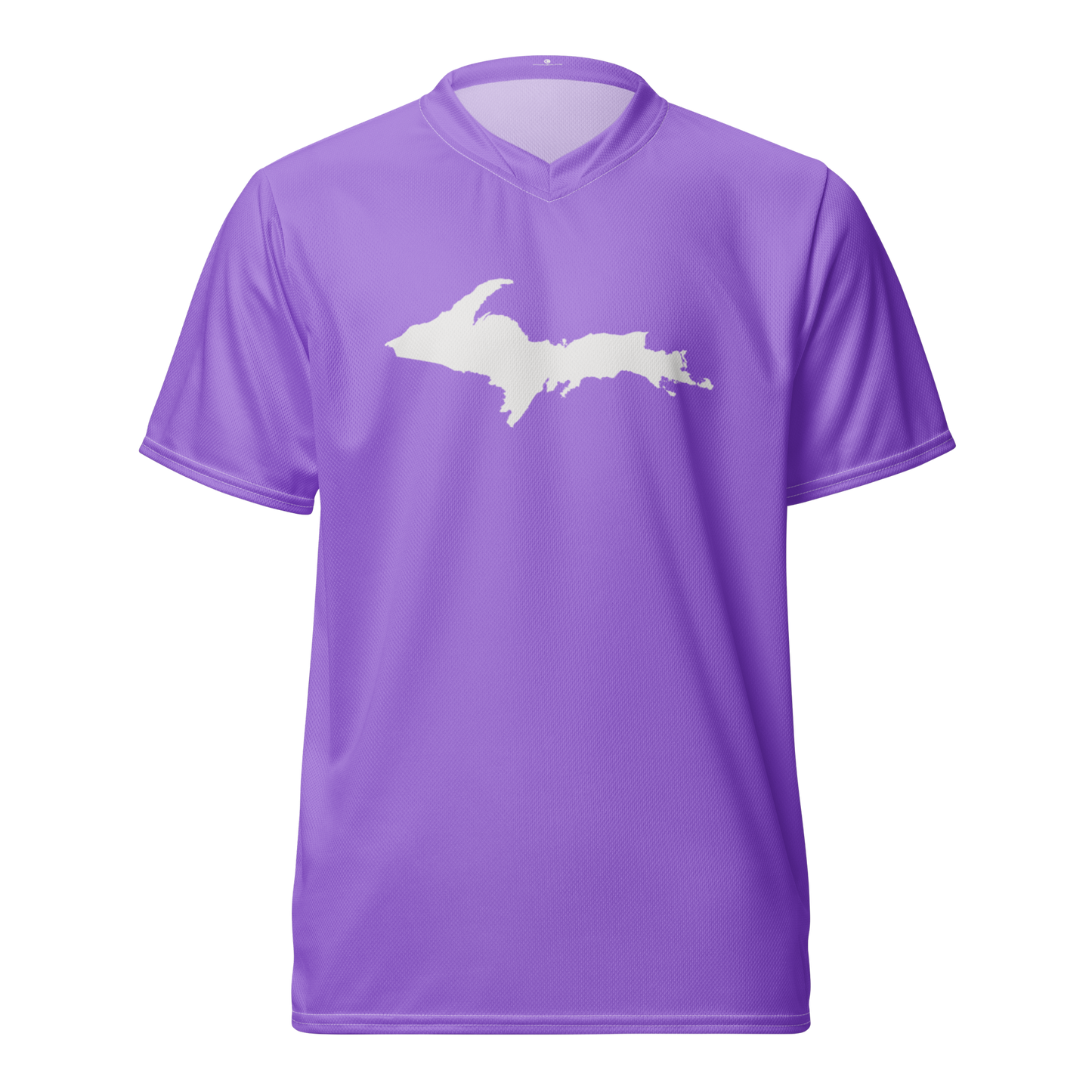 Michigan Upper Peninsula Soccer Jersey (w/ UP Outline) | Unisex - Lavender