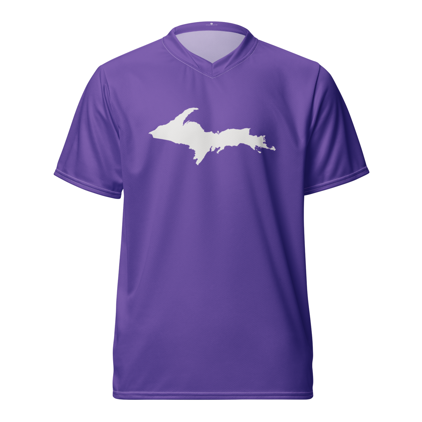 Michigan Upper Peninsula Soccer Jersey (w/ UP Outline) | Unisex - Lake Iris