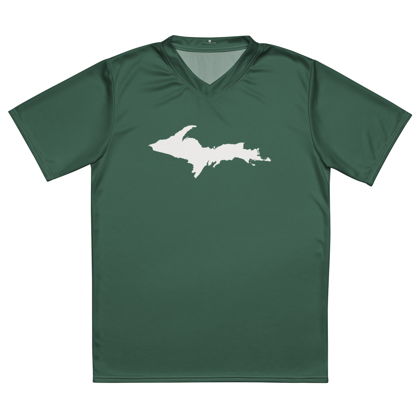 Michigan Upper Peninsula Soccer Jersey (w/ UP Outline) | Unisex - Ginger Ale Green