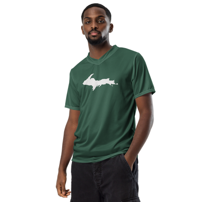 Michigan Upper Peninsula Soccer Jersey (w/ UP Outline) | Unisex - Ginger Ale Green