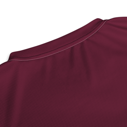 Michigan Upper Peninsula Soccer Jersey (w/ UP Outline) | Unisex - Old Mission Burgundy