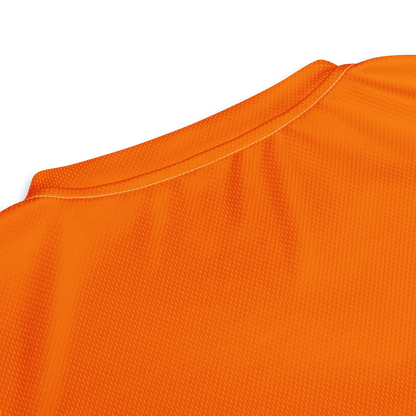 Michigan Upper Peninsula Soccer Jersey (w/ UP Outline) | Unisex - Safety Orange