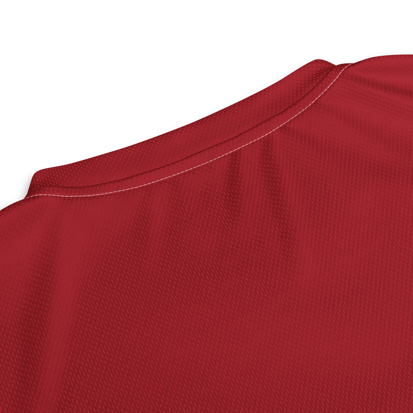 Michigan Upper Peninsula Soccer Jersey (w/ UP Outline) | Unisex - Thimbleberry Red