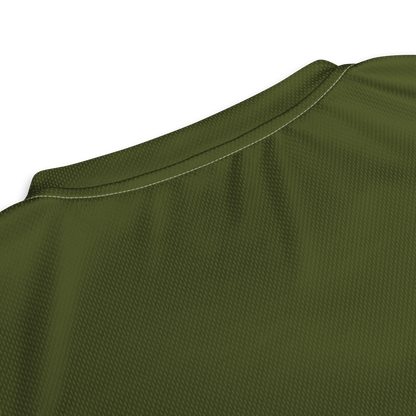 Michigan Upper Peninsula Soccer Jersey (w/ UP Outline) | Unisex - Army Green