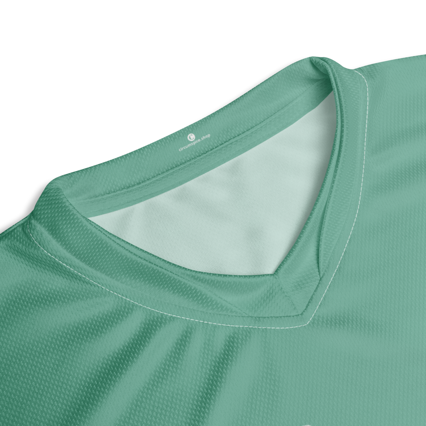 Michigan Upper Peninsula Soccer Jersey (w/ UP Outline) | Unisex - Metallic Mint Green