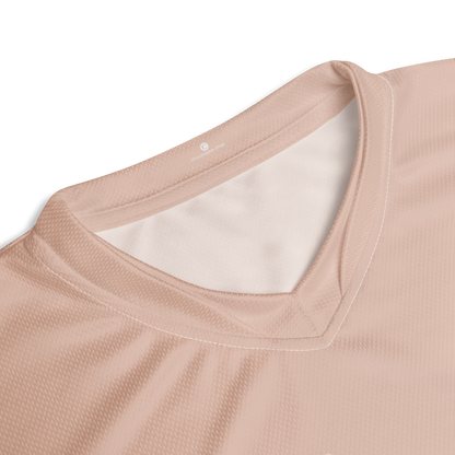 Michigan Upper Peninsula Soccer Jersey (w/ UP Outline) | Unisex - Rose Gold