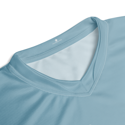 Michigan Upper Peninsula Soccer Jersey (w/ UP Outline) | Unisex - Opal Blue