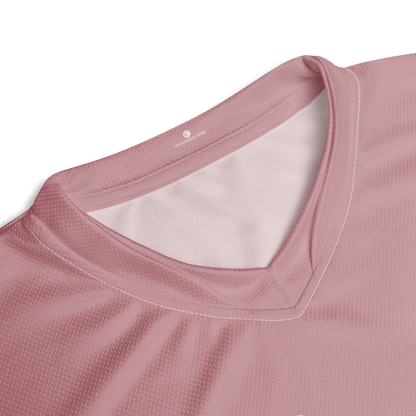 Michigan Upper Peninsula Soccer Jersey (w/ UP Outline) | Unisex - Cherry Blossom Pink