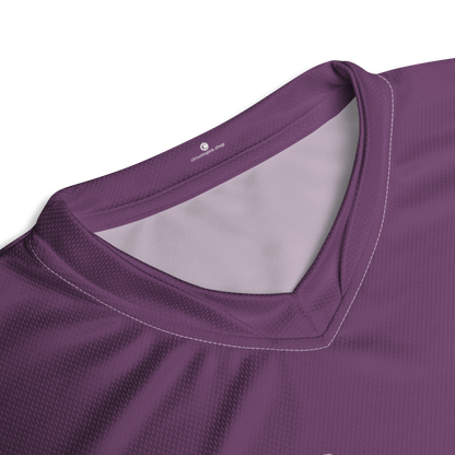 Michigan Upper Peninsula Soccer Jersey (w/ UP Outline) | Unisex - Plum