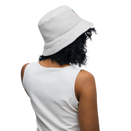 Michigan Upper Peninsula Bucket Hat (Patriot Edition) | Reversible - Birch Bark White