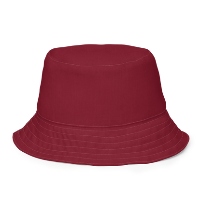 Michigan Upper Peninsula Bucket Hat (Patriot Edition) | Reversible - Burgandy