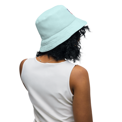 Michigan Upper Peninsula Bucket Hat (Patriot Edition) | Reversible - Cyan