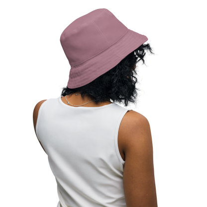 Michigan Upper Peninsula Bucket Hat (w/ UP Outline) | Reversible - Cherry Blossom Pink