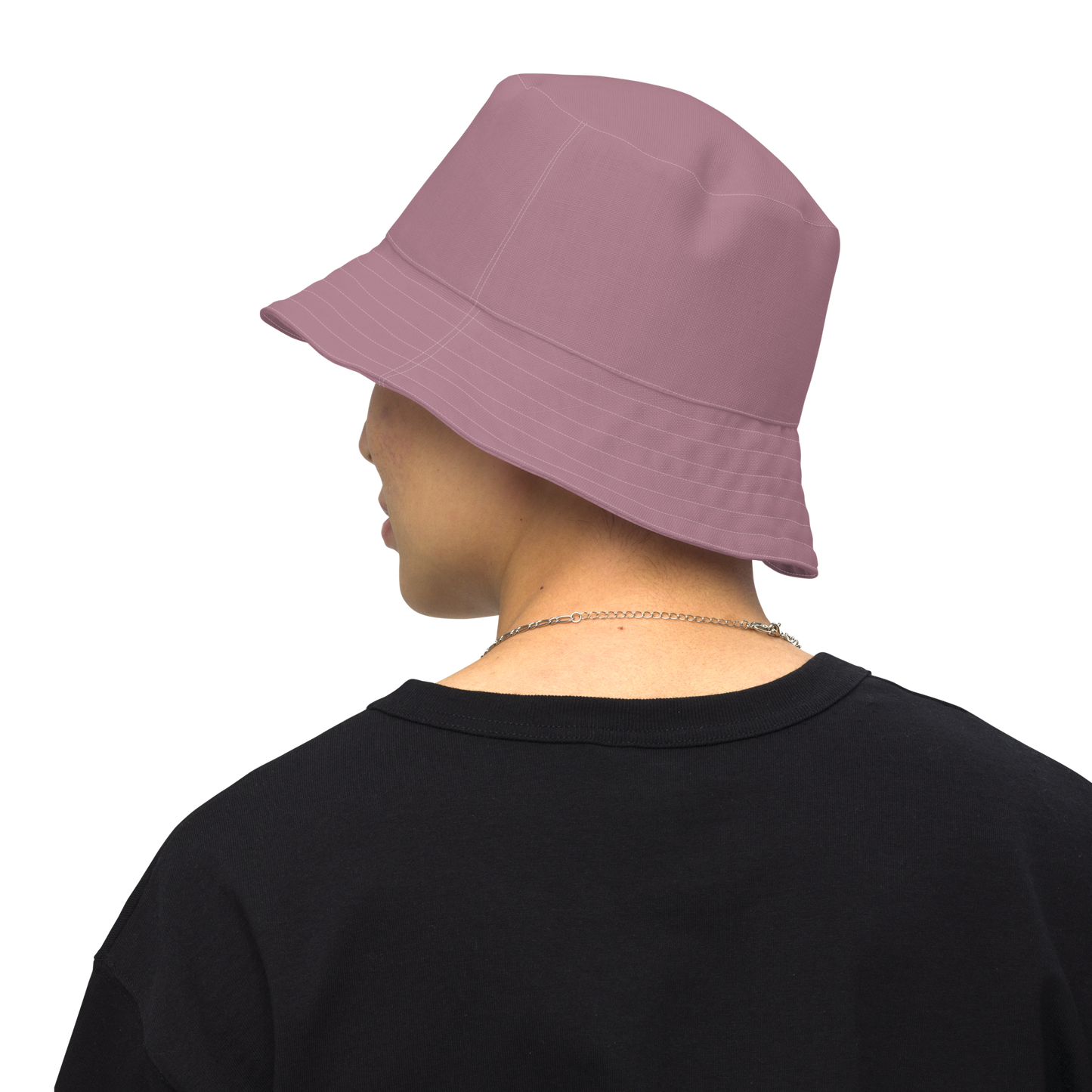 Michigan Upper Peninsula Bucket Hat (w/ UP Outline) | Reversible - Cherry Blossom Pink