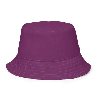 Michigan Upper Peninsula Bucket Hat (w/ UP Outline) | Reversible - Plum