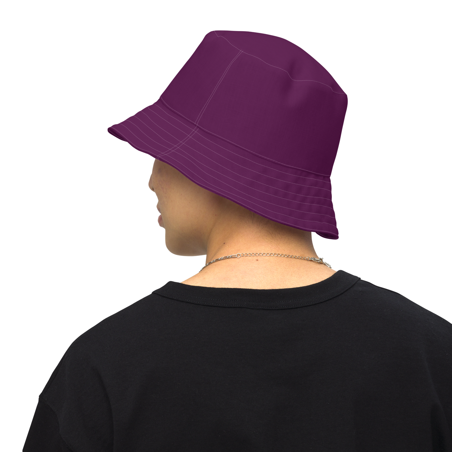 Michigan Upper Peninsula Bucket Hat (w/ UP Outline) | Reversible - Tyrian Purple