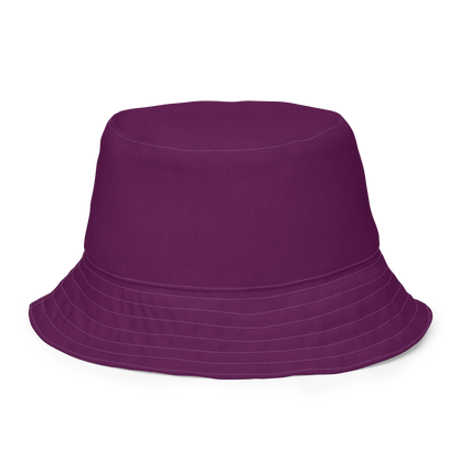 Michigan Upper Peninsula Bucket Hat (w/ UP Outline) | Reversible - Tyrian Purple