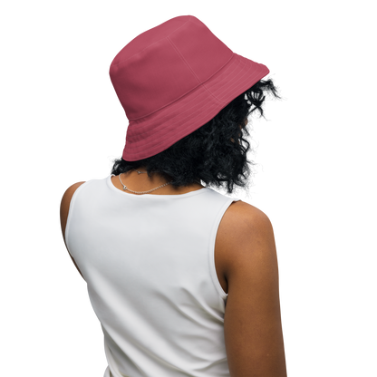 Michigan Upper Peninsula Bucket Hat (w/ UP Outline) | Reversible - Popstar Pink