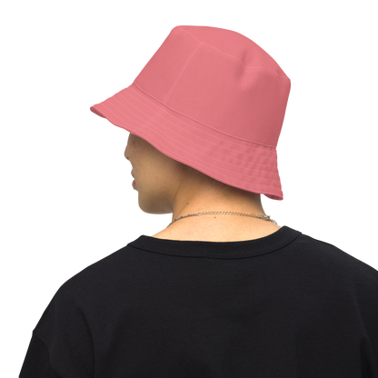 Michigan Upper Peninsula Bucket Hat (w/ UP Outline) | Reversible - Watermelon Pink