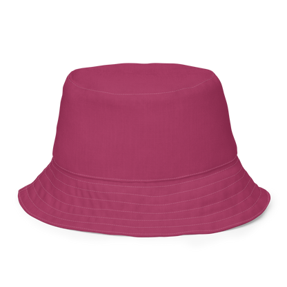 Michigan Upper Peninsula Bucket Hat (w/ UP Outline) | Reversible - Lipstick Pink