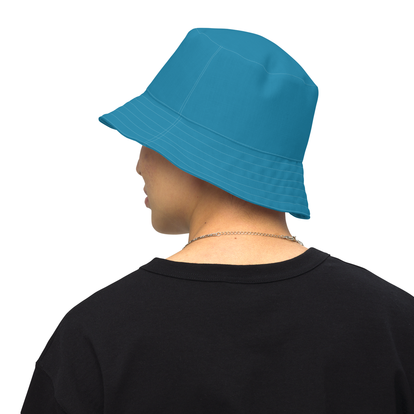 Michigan Upper Peninsula Bucket Hat (w/ UP Outline) | Reversible - Lake Blue