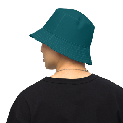 Michigan Upper Peninsula Bucket Hat (w/ UP Outline) | Reversible - Teal