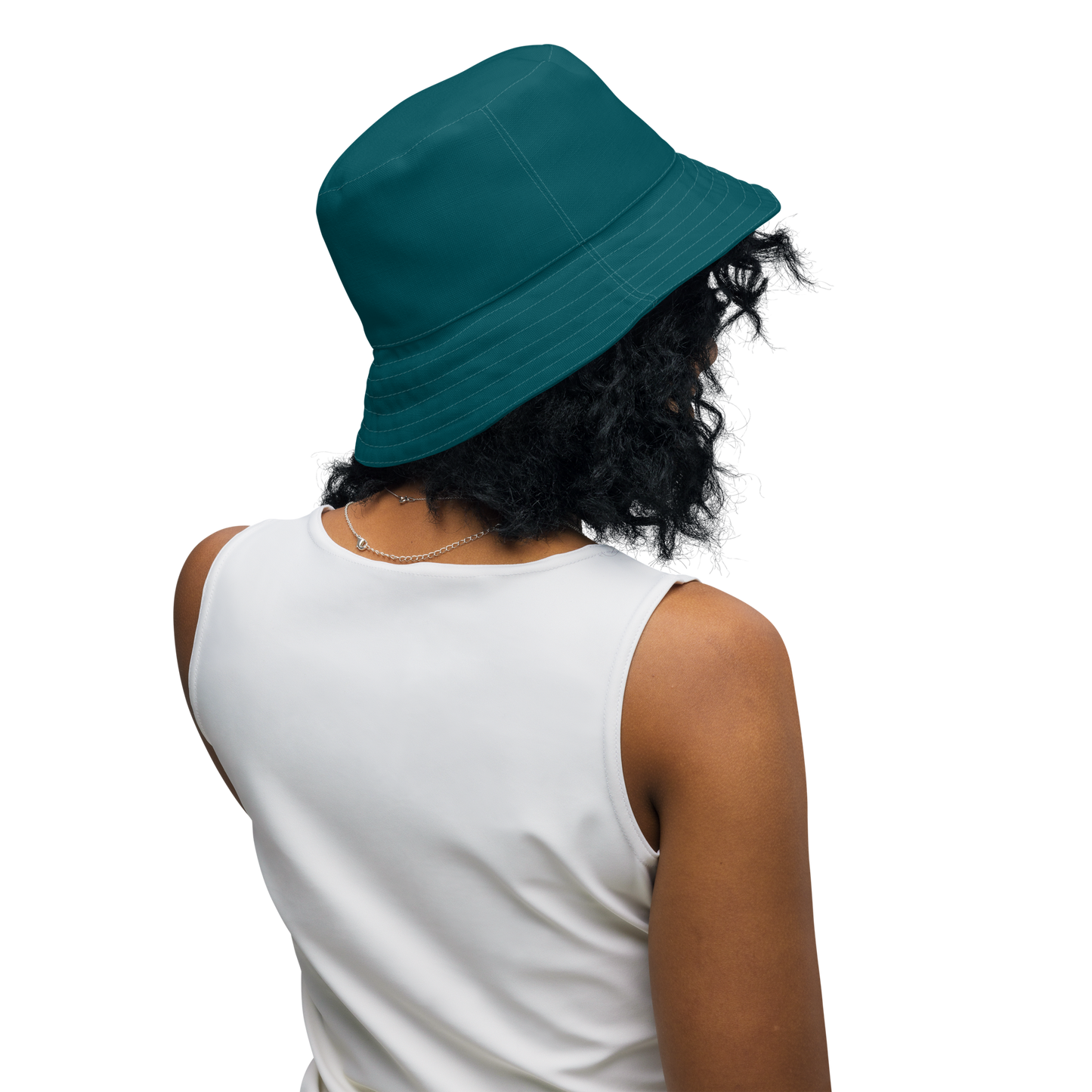 Michigan Upper Peninsula Bucket Hat (w/ UP Outline) | Reversible - Teal