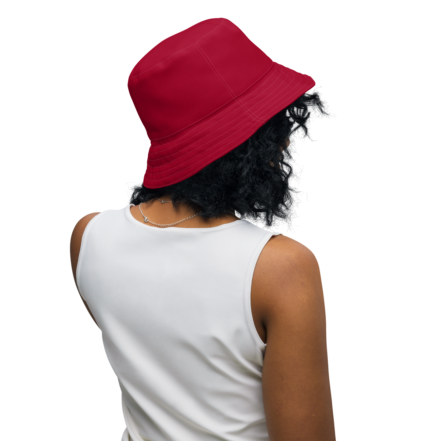 Michigan Upper Peninsula Bucket Hat (w/ UP Outline) | Reversible - Red