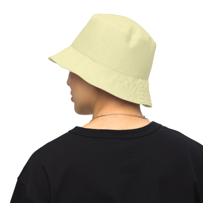 Michigan Upper Peninsula Bucket Hat (w/ Navy UP Outline) | Reversible - Canary Yellow