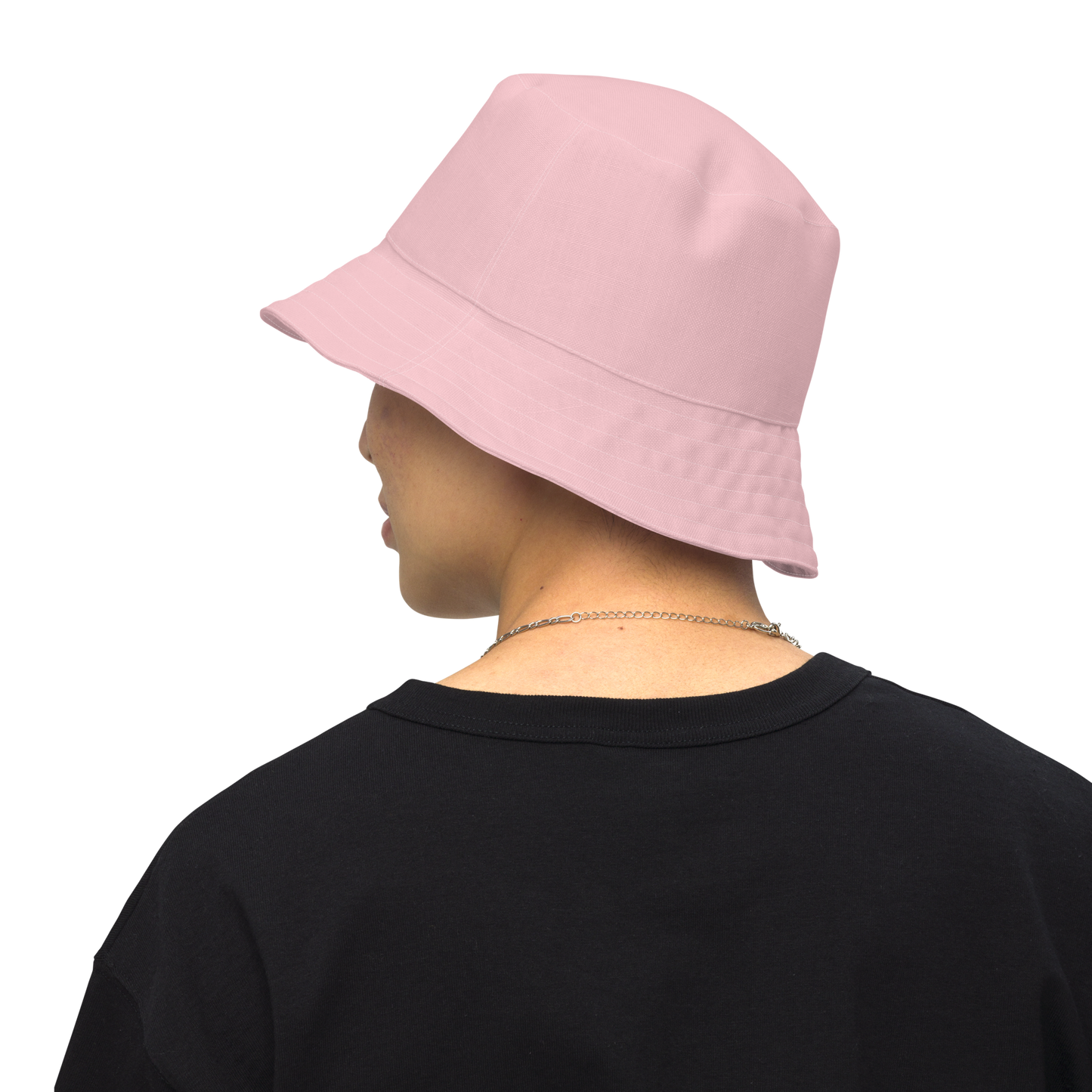 Michigan Upper Peninsula Bucket Hat (w/ Navy UP Outline) | Reversible - Pink