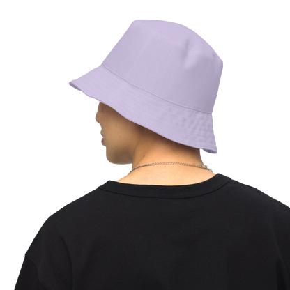 Michigan Upper Peninsula Bucket Hat (w/ Navy UP Outline) | Reversible - Lavender