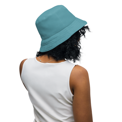 Michigan Upper Peninsula Bucket Hat (w/ UP Outline) | Reversible - Lake Huron Blue