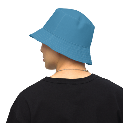 Michigan Upper Peninsula Bucket Hat (w/ UP Outline) | Reversible - Lake Michigan Blue