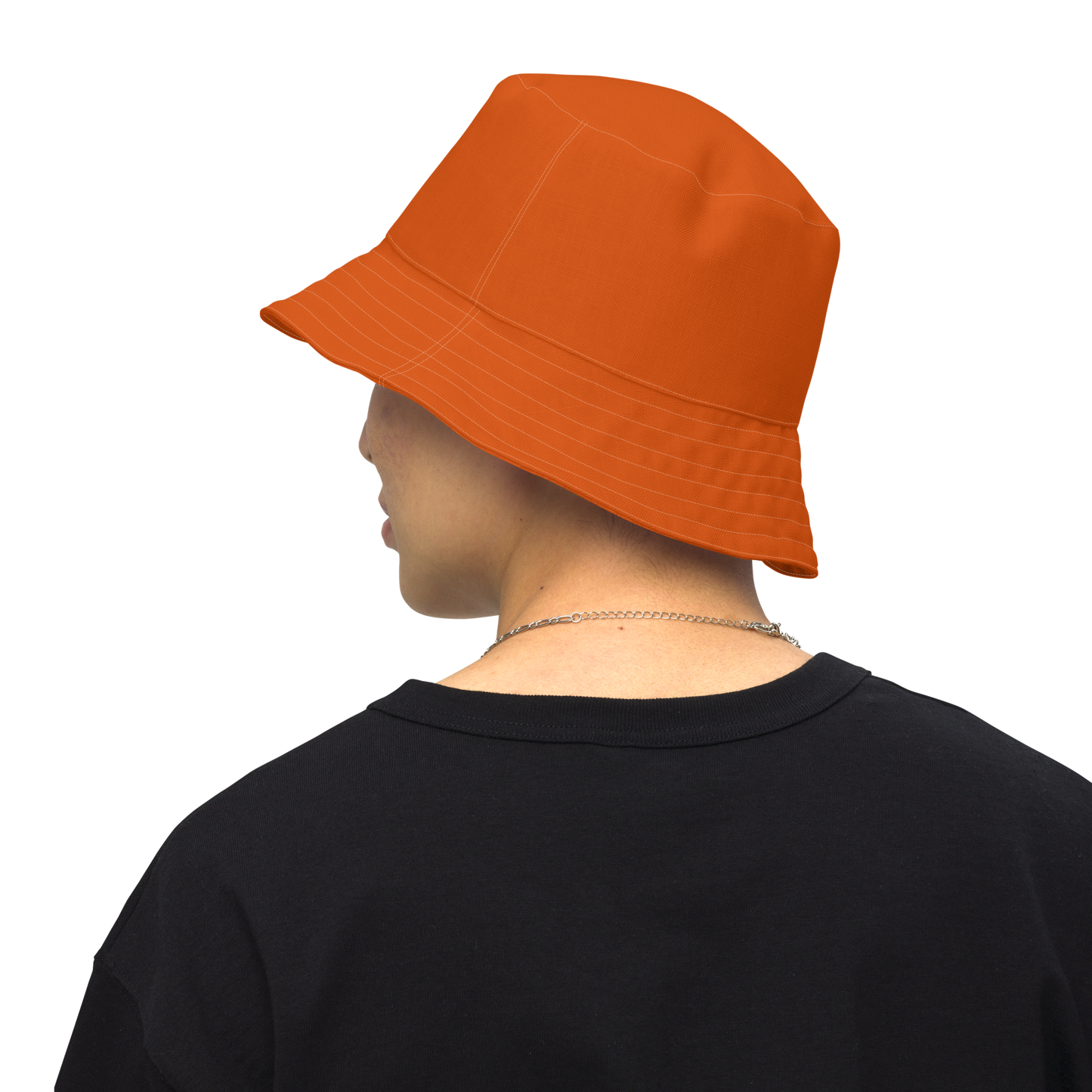 Michigan Upper Peninsula Bucket Hat (w/ UP Outline) | Reversible - Maple Leaf Orange