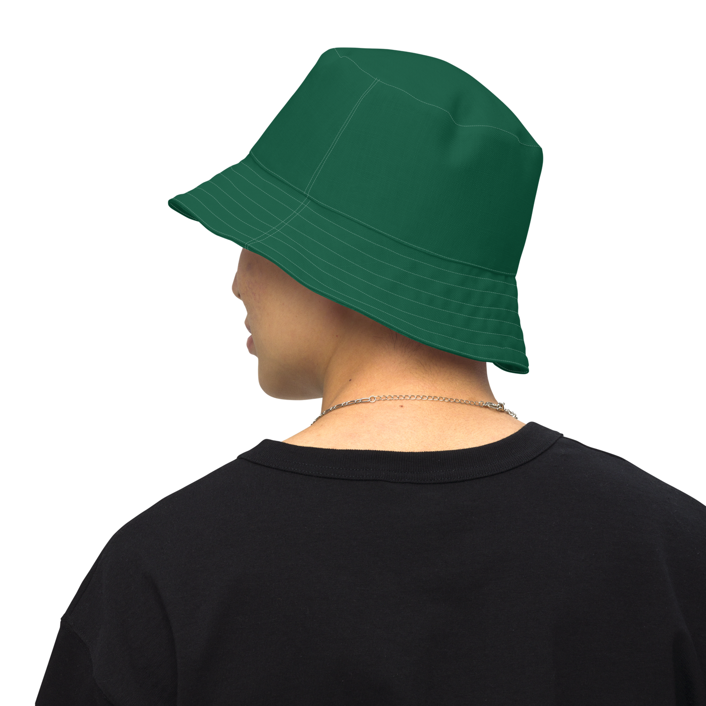 Michigan Upper Peninsula Bucket Hat (w/ Gold UP Outline) | Reversible - Green